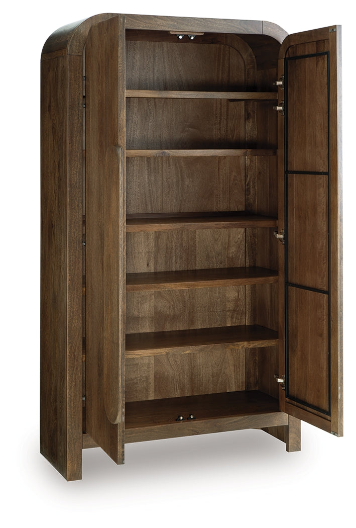 Thoren Medium Brown Accent Cabinet from Ashley - Luna Furniture
