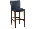 Tiffany 30″ Bar Stool, Navy, Set of 2 from Steve Silver - Luna Furniture