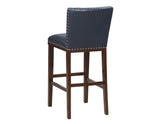 Tiffany 30″ Bar Stool, Navy, Set of 2 from Steve Silver - Luna Furniture