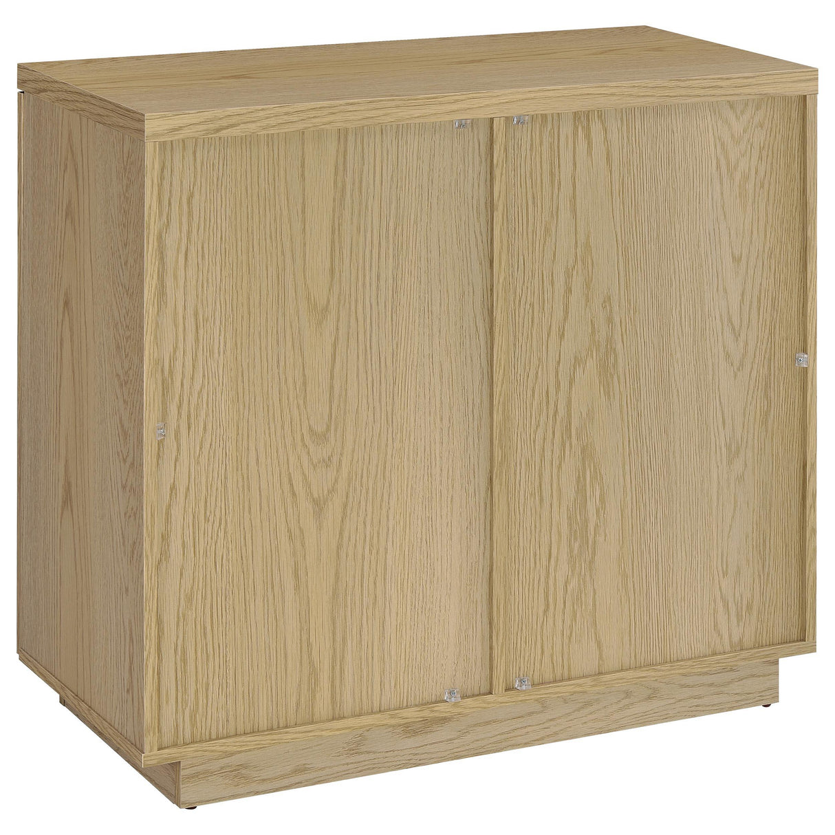 Tilbury Light Oak 2-Door Glass Front Accent Display Cabinet from Coaster - Luna Furniture