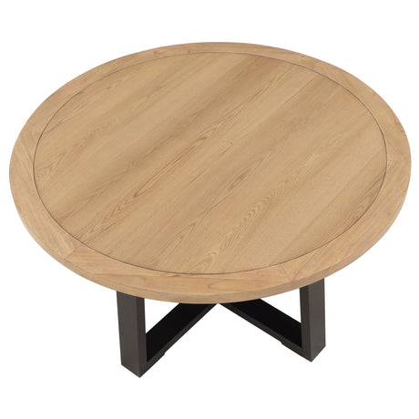 Magnolia Two-tone 54-inch Round Dining Table from Steve Silver - Luna Furniture