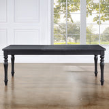 Odessa Black 66-84" Dining Table with 18" Leaf from Steve Silver - Luna Furniture