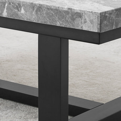 Lucca Gray Marble End Table from Steve Silver - Luna Furniture