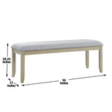 Carena Backless Dining Bench Gray from Steve Silver - Luna Furniture