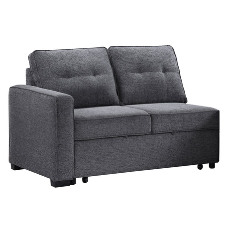 Noah Convertible Sleeper Loveseat, Gray from Steve Silver - Luna Furniture