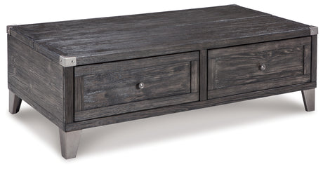 Todoe Coffee Table with 1 End Table in Dark Gray from Ashley Furniture - Luna Furniture