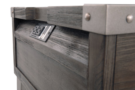 Todoe Coffee Table with 1 End Table in Dark Gray from Ashley Furniture - Luna Furniture