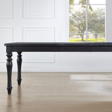 Odessa Black 66-84" Dining Table with 18" Leaf from Steve Silver - Luna Furniture