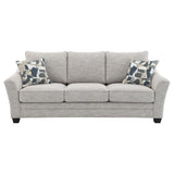 Tomkins Light Gray 2-Piece Boucle Upholstered Sofa Set from Coaster - Luna Furniture