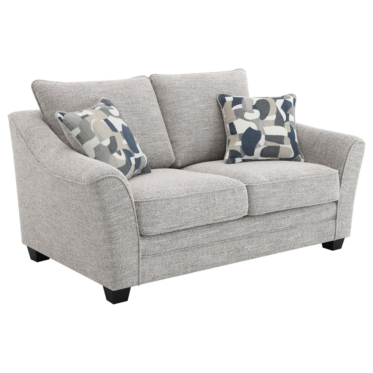 Tomkins Light Gray 2-Piece Boucle Upholstered Sofa Set from Coaster - Luna Furniture