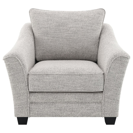 Tomkins Light Grey Boucle Upholstered Chair from Coaster - Luna Furniture