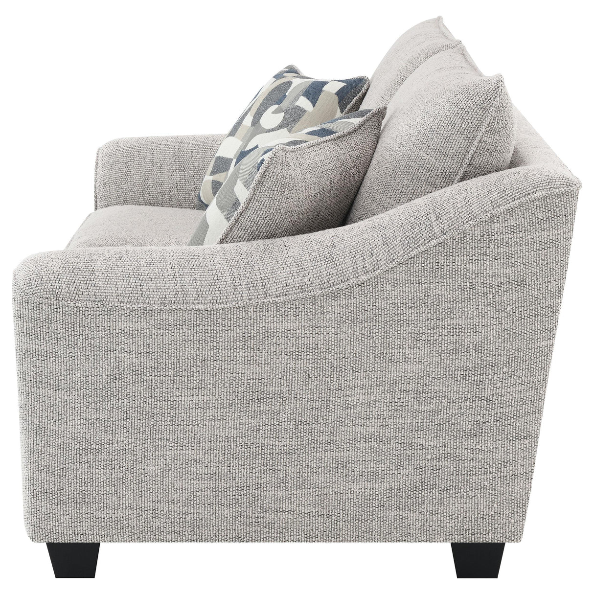 Tomkins Light Gray Boucle Upholstered Loveseat from Coaster - Luna Furniture