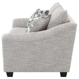 Tomkins Light Gray Boucle Upholstered Loveseat from Coaster - Luna Furniture