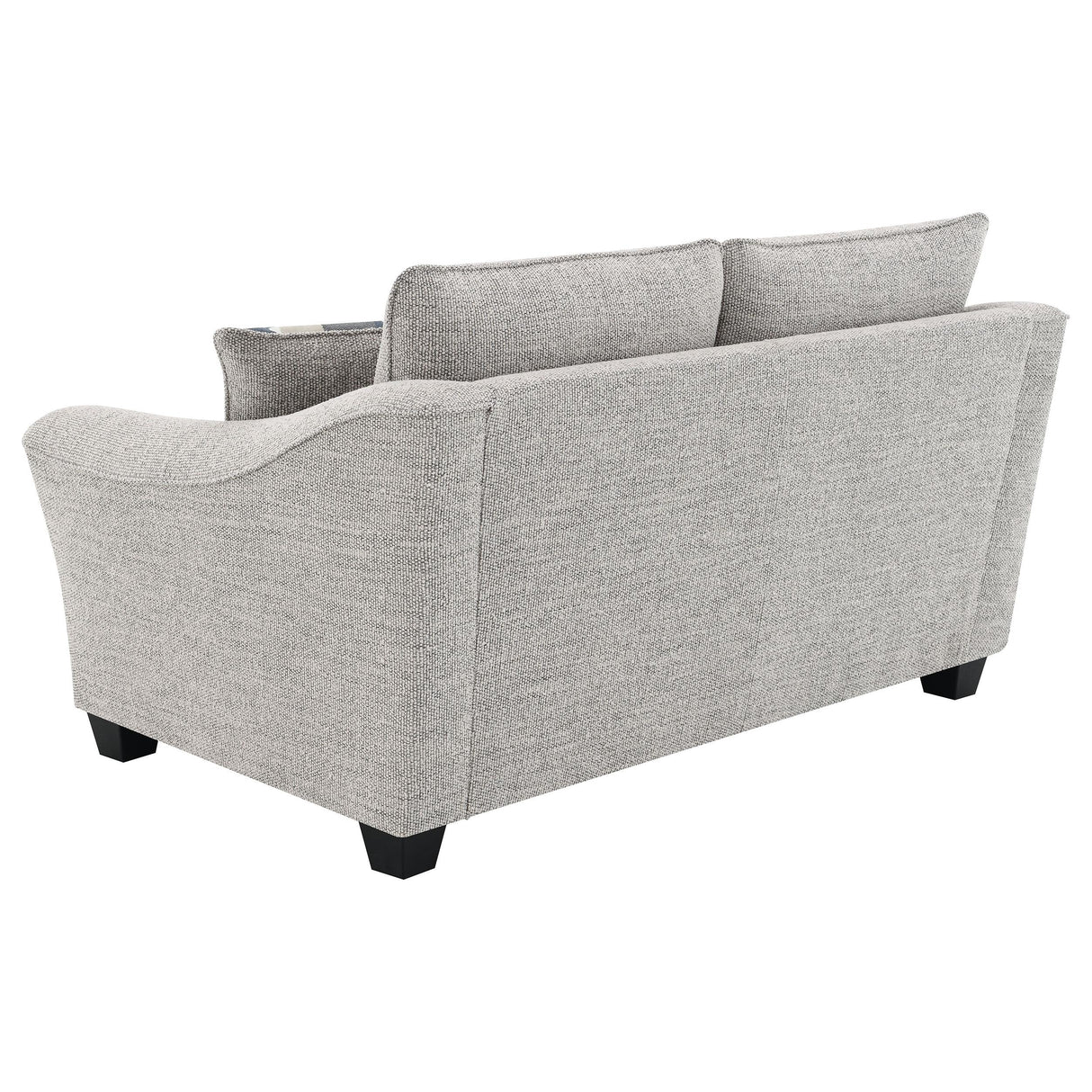 Tomkins Light Gray Boucle Upholstered Loveseat from Coaster - Luna Furniture