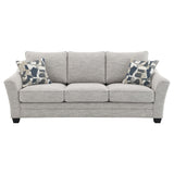 Tomkins Light Gray Boucle Upholstered Sofa from Coaster - Luna Furniture
