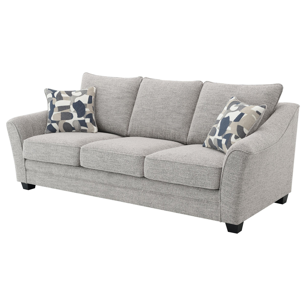 Tomkins Light Gray Boucle Upholstered Sofa from Coaster - Luna Furniture