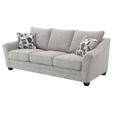 Tomkins Light Gray Boucle Upholstered Sofa from Coaster - Luna Furniture