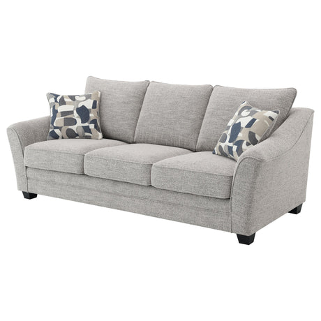 Tomkins Light Gray Boucle Upholstered Sofa from Coaster - Luna Furniture