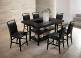 Tommy Black 7-Piece Counter Height Set from Happy Homes - Luna Furniture