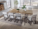 Tomtyn Dining Table and 8 Chairs in Light Brown from Ashley Furniture - Luna Furniture