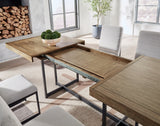 Tomtyn Dining Table and 8 Chairs in Light Brown from Ashley Furniture - Luna Furniture