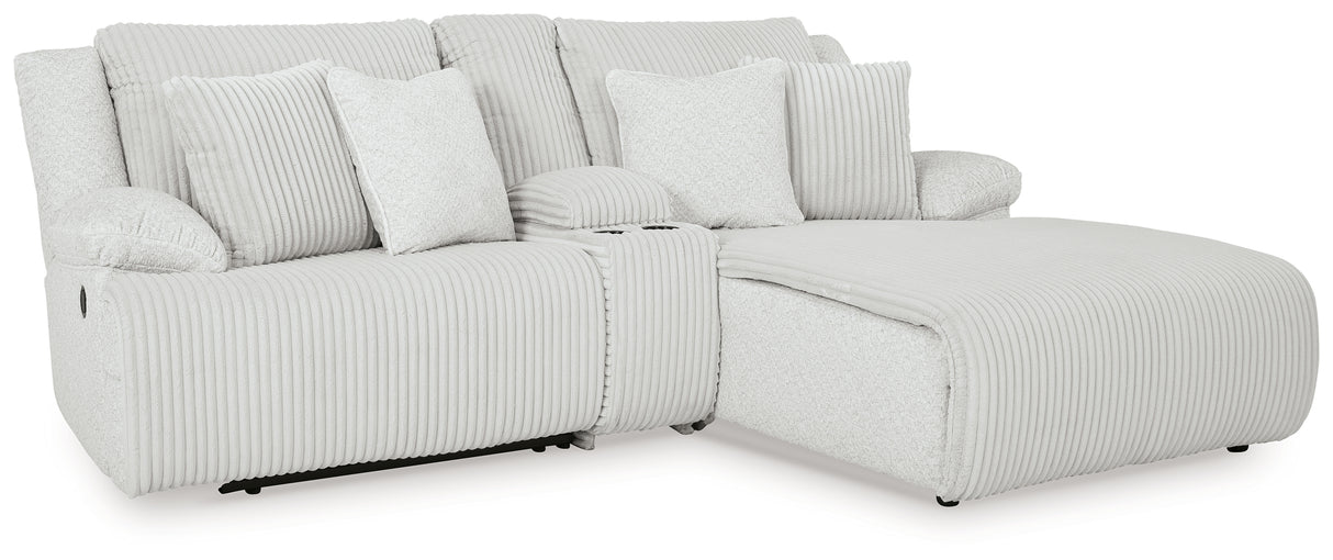 Top Tier Alloy 3-Piece RAF Chaise Reclining Sectional from Ashley - Luna Furniture