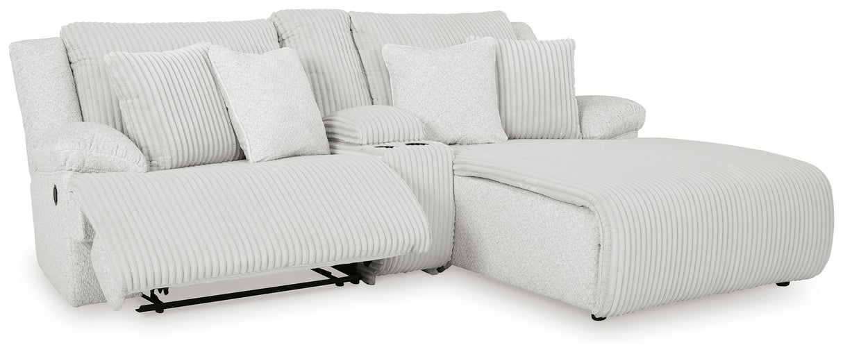 Top Tier Alloy 3-Piece RAF Chaise Reclining Sectional from Ashley - Luna Furniture