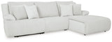 Top Tier Alloy 3-Piece RAF Chaise Reclining Sectional from Ashley - Luna Furniture