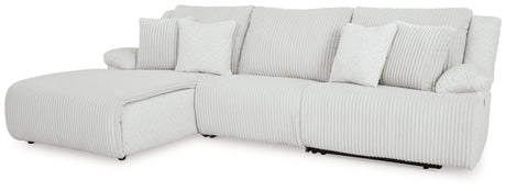 Top Tier Alloy 3-Piece LAF Chaise Reclining Sectional from Ashley - Luna Furniture