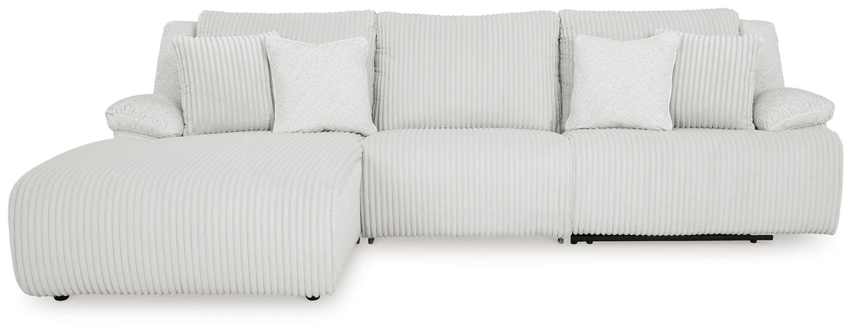 Top Tier Alloy 3-Piece LAF Chaise Reclining Sectional from Ashley - Luna Furniture