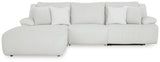 Top Tier Alloy 3-Piece LAF Chaise Reclining Sectional from Ashley - Luna Furniture