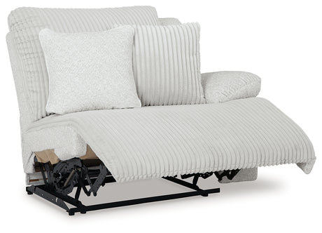 Top Tier Alloy 4-Piece LAF Chaise Reclining Sectional from Ashley - Luna Furniture