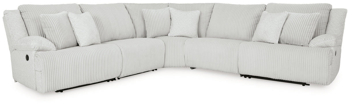 Top Tier Alloy 5-Piece Reclining Sectional from Ashley - Luna Furniture