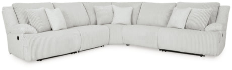 Top Tier Alloy 5-Piece Reclining Sectional from Ashley - Luna Furniture