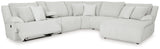 Top Tier Alloy 6-Piece RAF Chaise Reclining Sectional from Ashley - Luna Furniture