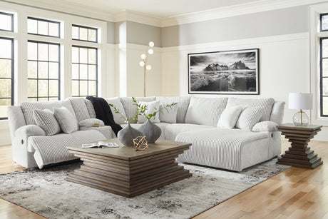 Top Tier Alloy 6-Piece RAF Chaise Reclining Sectional from Ashley - Luna Furniture