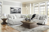 Top Tier Alloy 6-Piece LAF Chaise Reclining Sectional from Ashley - Luna Furniture