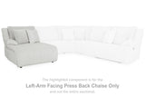 Top Tier Alloy Left-Arm Facing Press Back Chaise from Ashley - Luna Furniture
