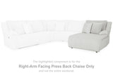 Top Tier Alloy Right-Arm Facing Press Back Chaise from Ashley - Luna Furniture