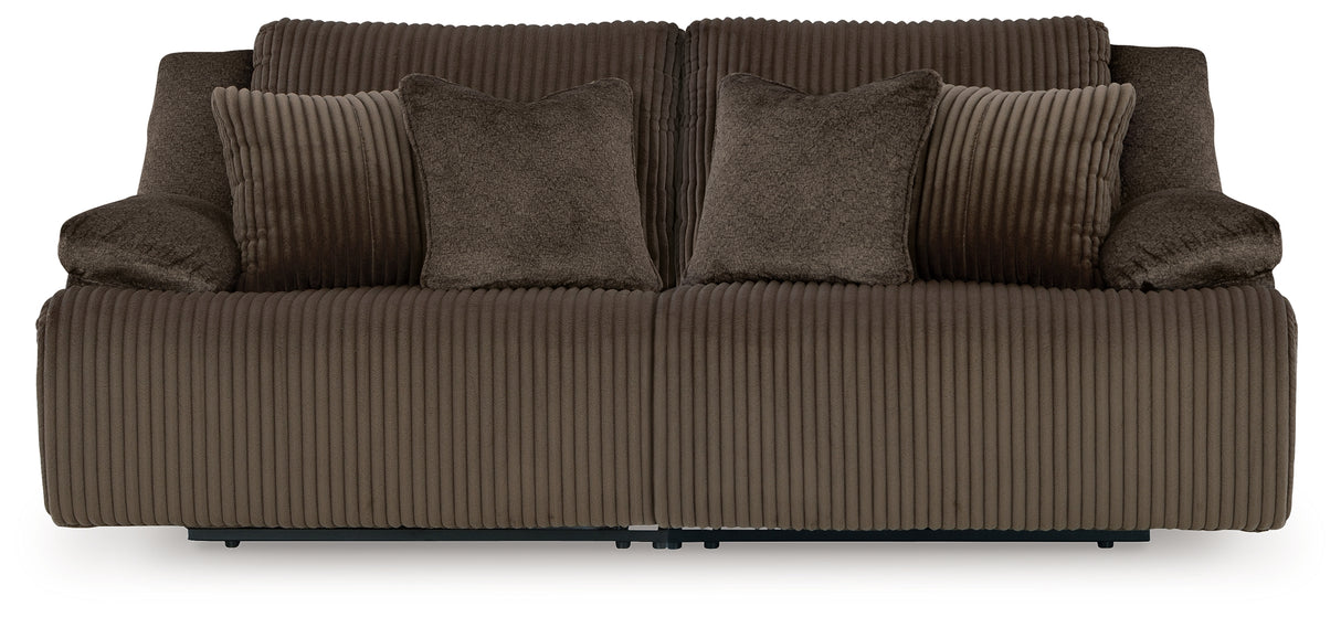 Top Tier Chocolate 2-Piece Reclining Loveseat from Ashley - Luna Furniture