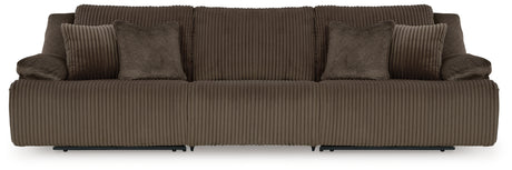 Top Tier Chocolate 3-Piece Sectional Sofa from Ashley - Luna Furniture