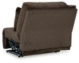 Top Tier Chocolate 3-Piece RAF Chaise Reclining Sectional from Ashley - Luna Furniture
