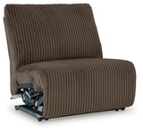 Top Tier Chocolate 3-Piece LAF Chaise Reclining Sectional from Ashley - Luna Furniture
