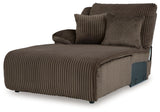 Top Tier Chocolate 4-Piece LAF Chaise Reclining Sectional from Ashley - Luna Furniture