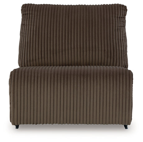 Top Tier Chocolate Armless Chair from Ashley - Luna Furniture