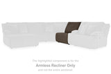 Top Tier Chocolate Armless Recliner from Ashley - Luna Furniture