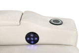 Topgun Ivory Power Recliner with Bluetooth Speaker and Led Light from Happy Homes - Luna Furniture