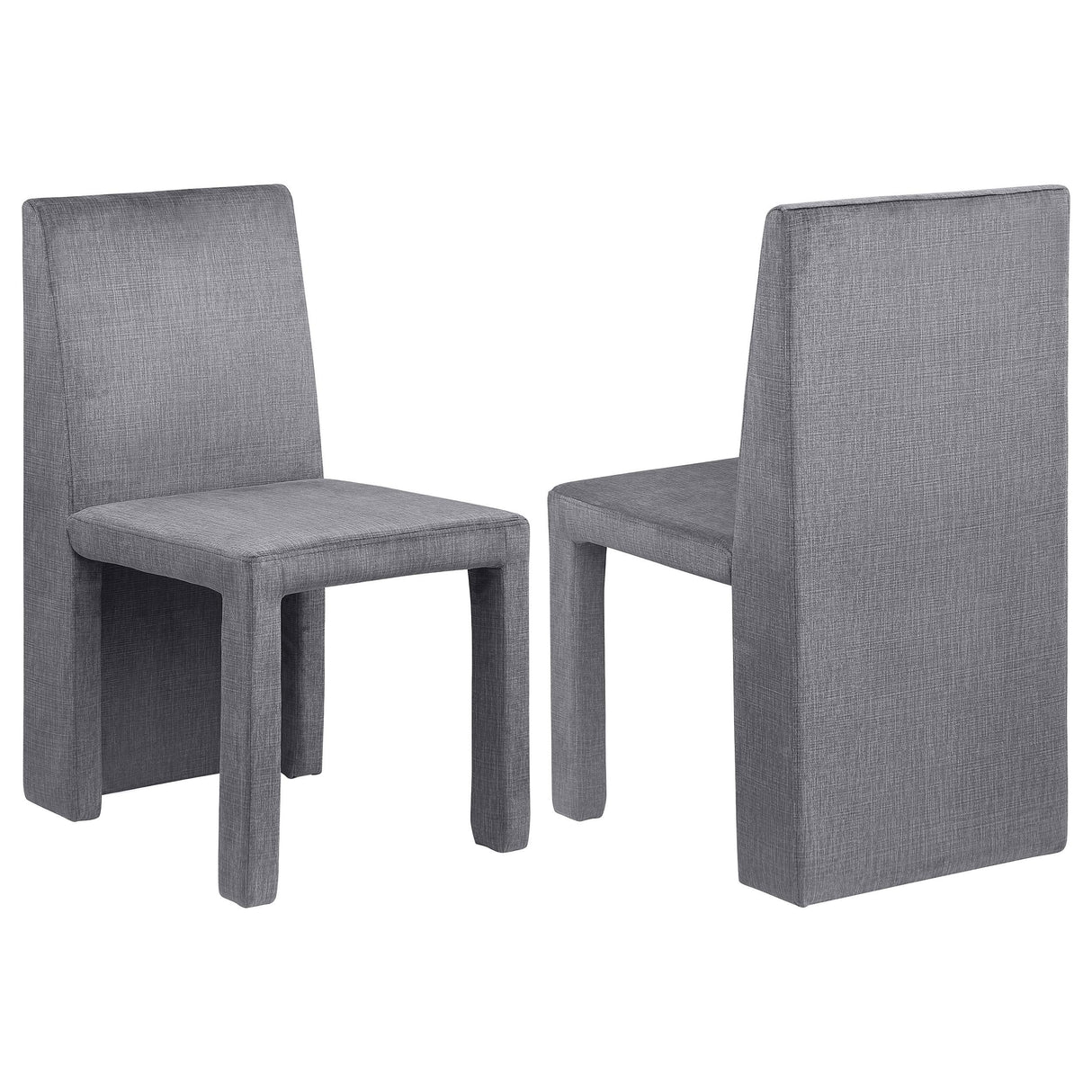 Tordera Gray Velvet Upholstered Side Chair, Set of 2 from Coaster - Luna Furniture