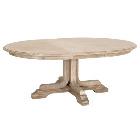 Torrey 60" Round Extension Dining Table in Natural Gray Acacia from Essentials For Living - Luna Furniture