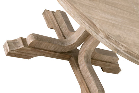 Torrey 60" Round Extension Dining Table in Natural Gray Acacia from Essentials For Living - Luna Furniture